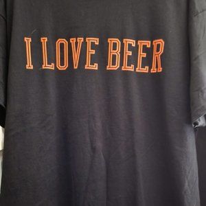 Mens I Love Beer Tshirt T Shirt Size Xl Extra Large